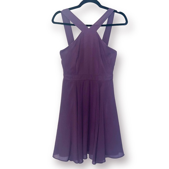 LULU’S | Purple Mini Skater Dress - Picture 6 of 14